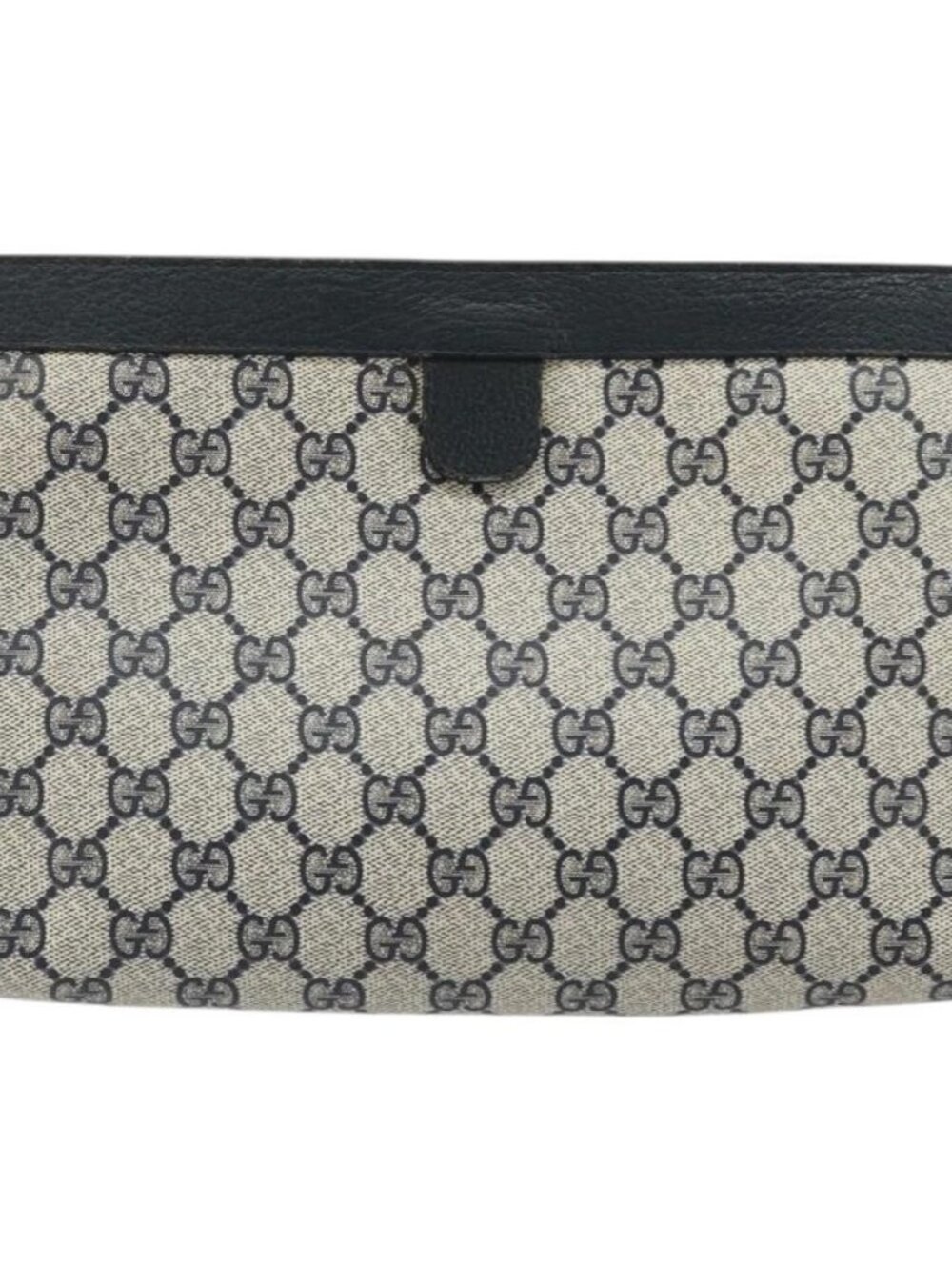 GUCCI GG Supreme Sherry Line Clutch Bag PVC Navy 89 01 033 Auth 175774 - Picture 3 of 16